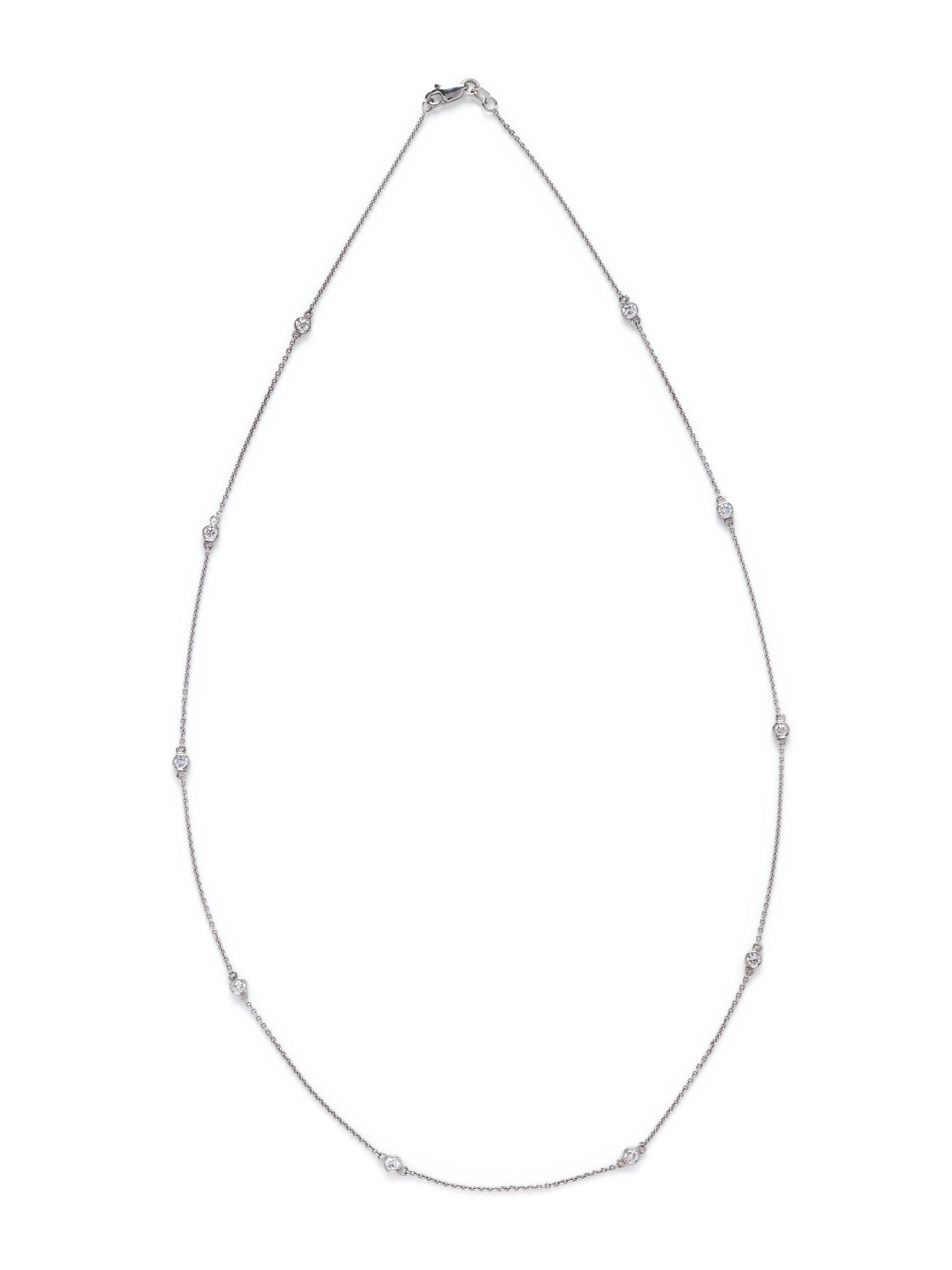 WHITE GOLD AND DIAMOND NECKLACE