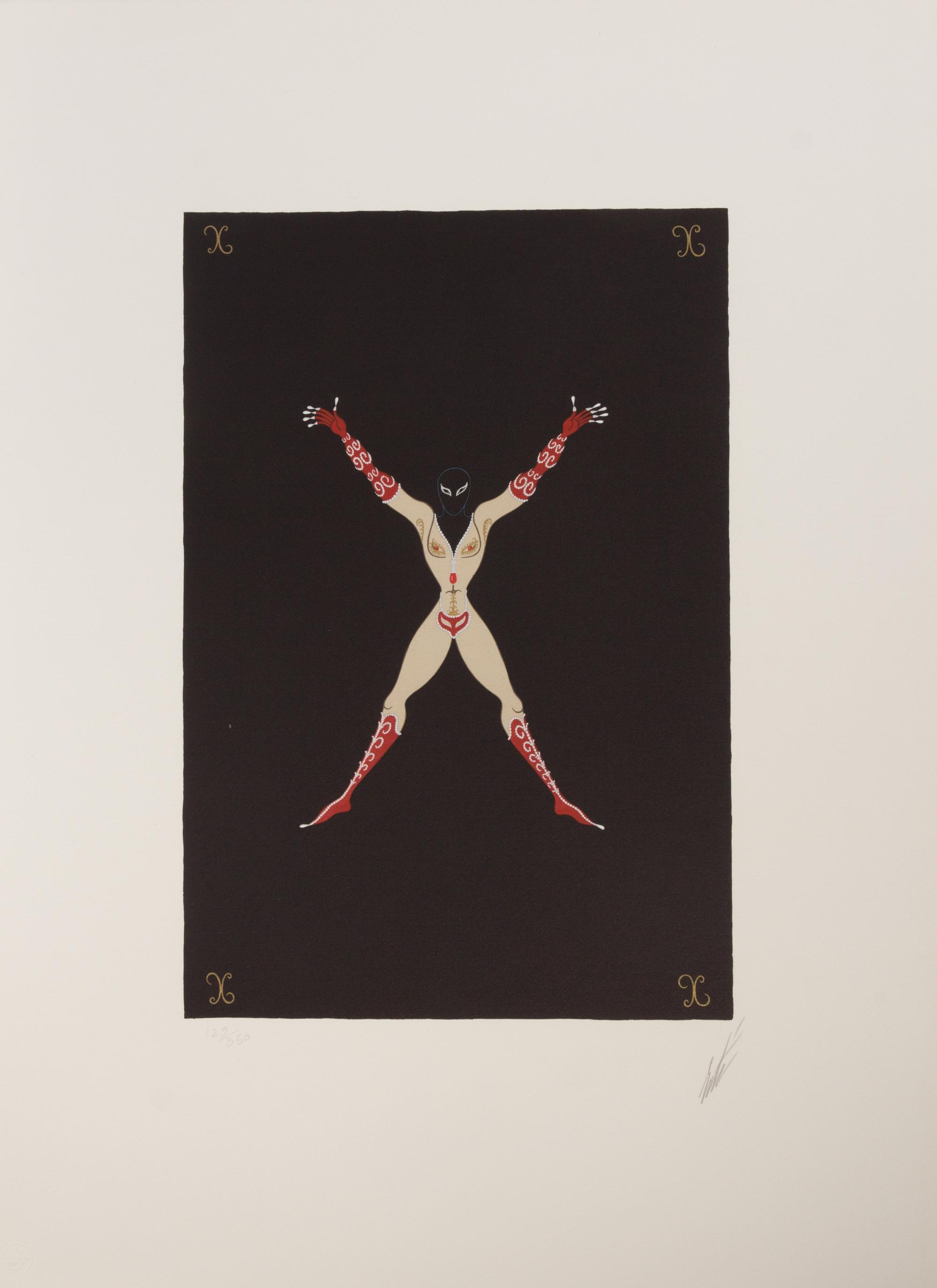 Erte (Romain de Tirtoff), (French, 1892-1990), a complete Alphabet Suite, 1976 comprising 26 individual letters and one title page, 27