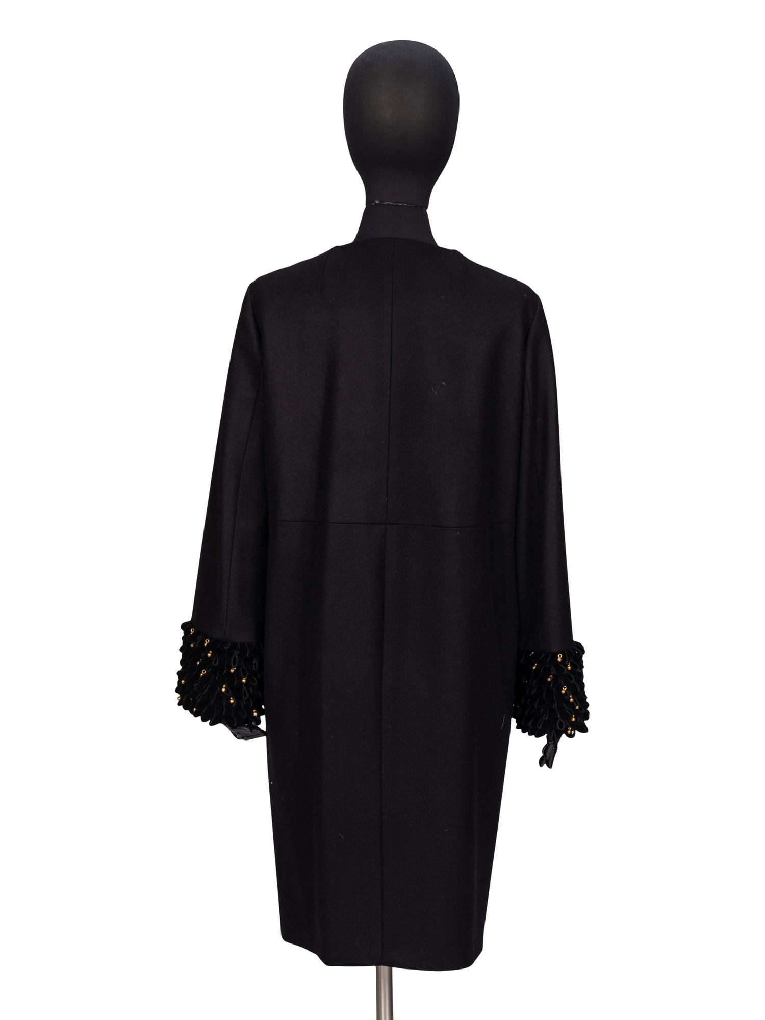 Stefano Pilati for Yves Saint Laurent Rive Gauche, Embellished Cashmere Coat