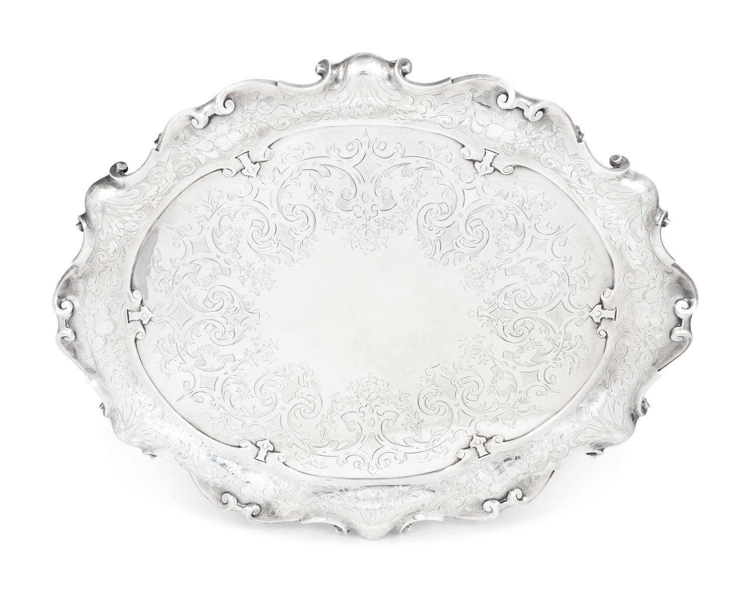 A Victorian Silver Tray