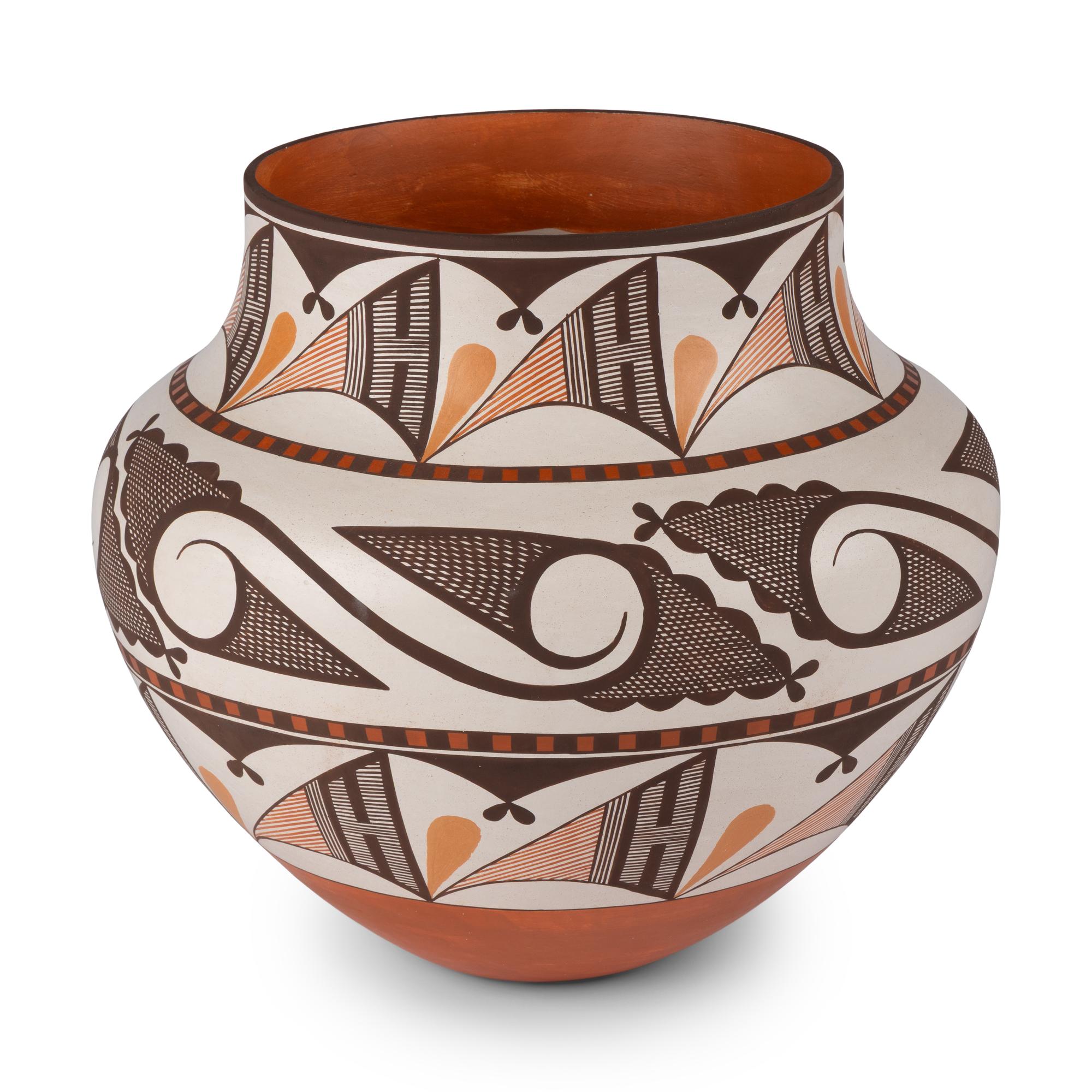 Robert Patricio (Acoma, b. 1976) — Four-Color Polychrome Pottery Jar