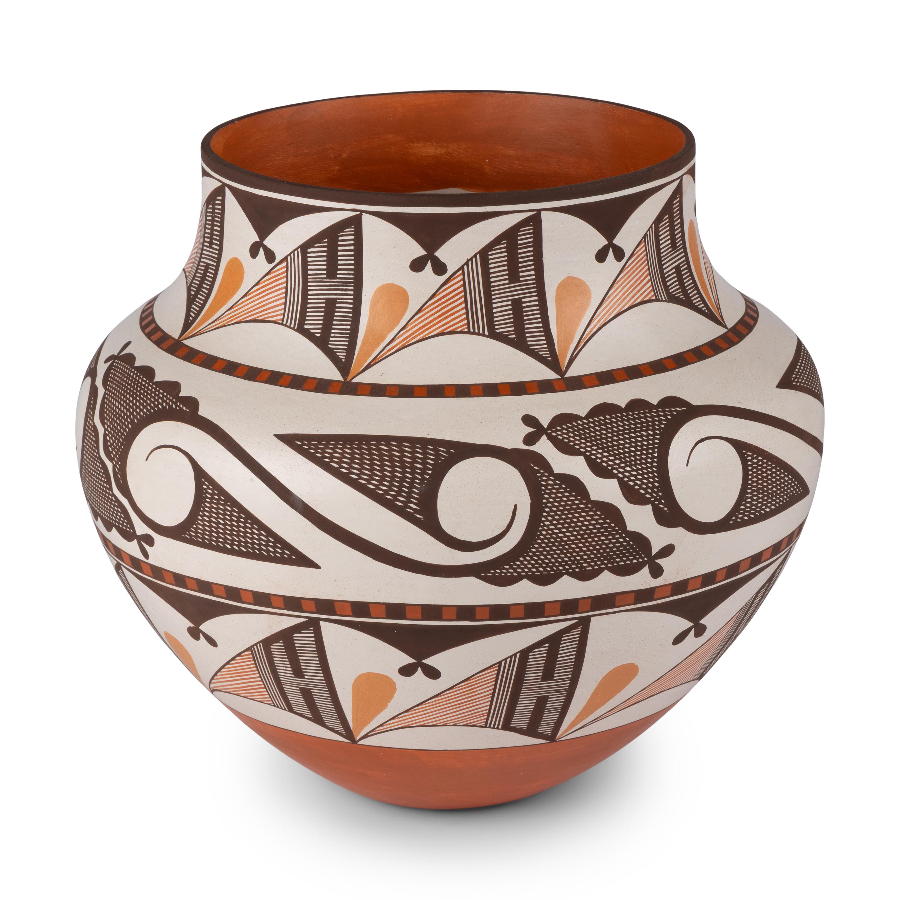 Robert Patricio (Acoma, b. 1976) — Four-Color Polychrome Pottery Jar