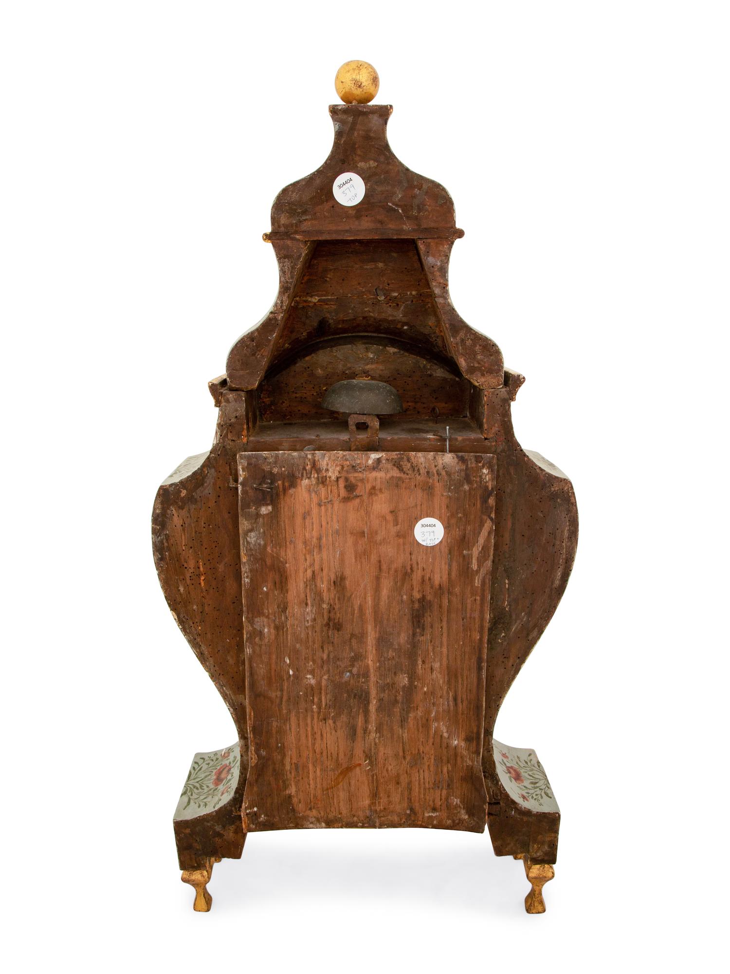 A Louis XV Painted Bracket Clock