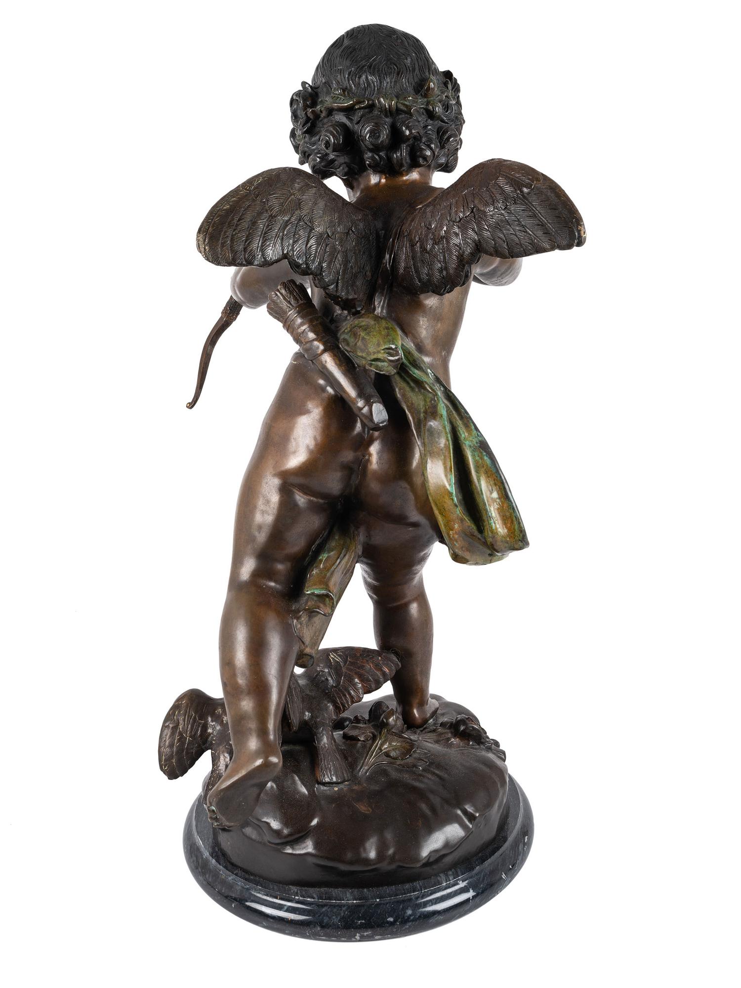 A Bronze Cherub Sculpture, After Houdon