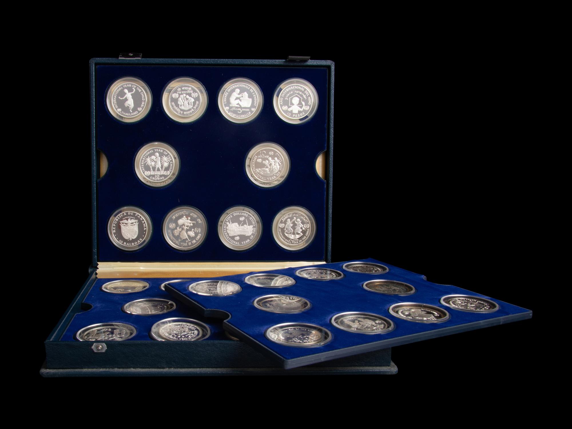 [INTERNATIONAL] Thirty Commemorative UNICEF: International Year of the Child Silver Proof Coins