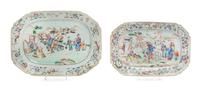 Two Chinese Export Porcelain Platters Width of wider 11 1/2 inches. — 18TH/19TH CENTURY
