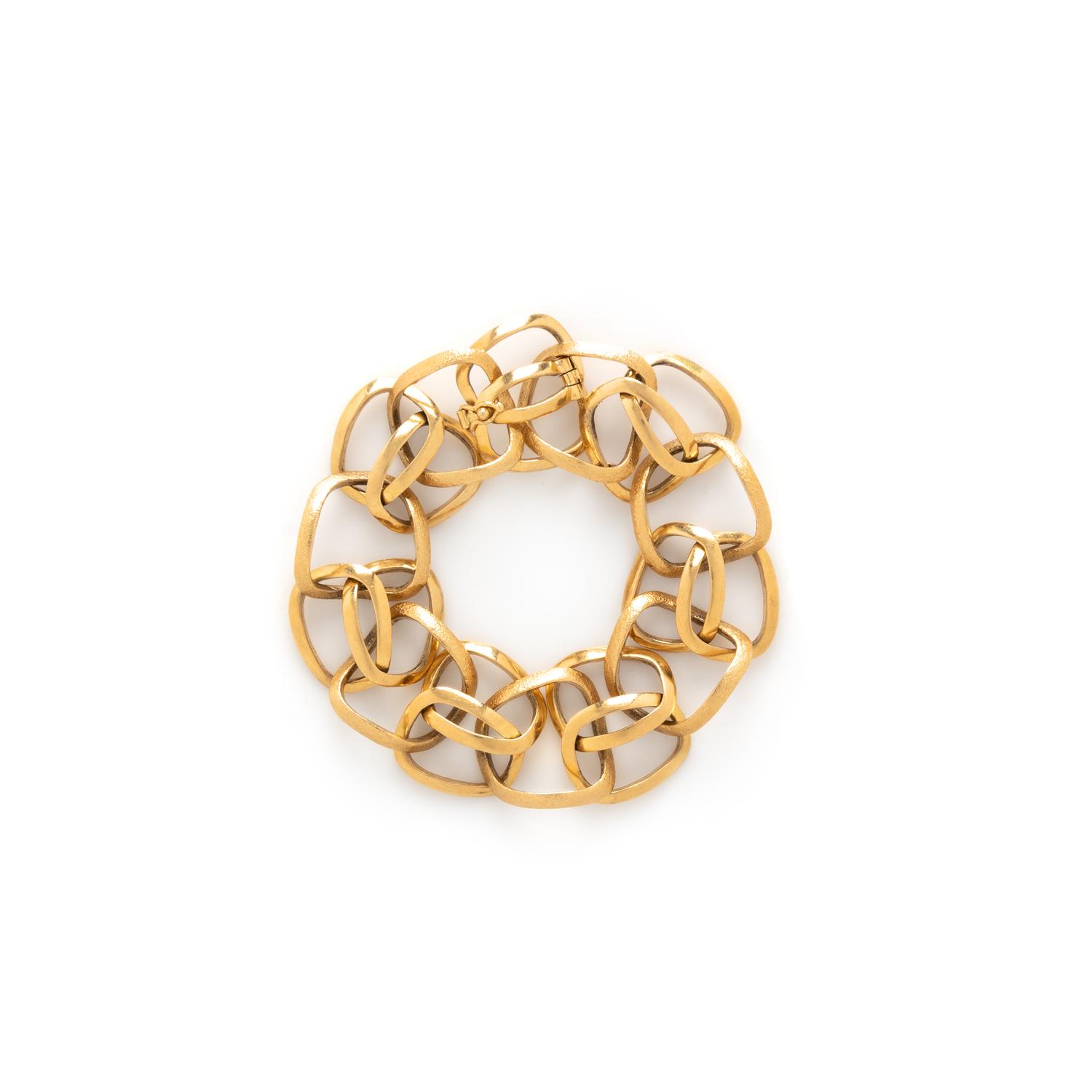 VALENTIN MAGRO, YELLOW GOLD LINK BRACELET