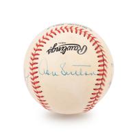 A 300 Win Pitchers Signed Autograph Baseball, Seven Signatures Including Tom Seaver (Beckett Authentication Services BAS Certified)