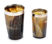 An English Silver Mounted Horn Drinking Cup