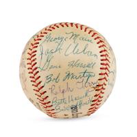 A 1956 Denver Bears Team Signed Autograph Baseball
