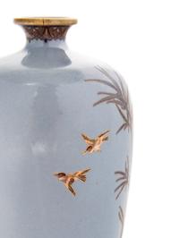 A Clair-de-Lune Ground Cloisonné Vase