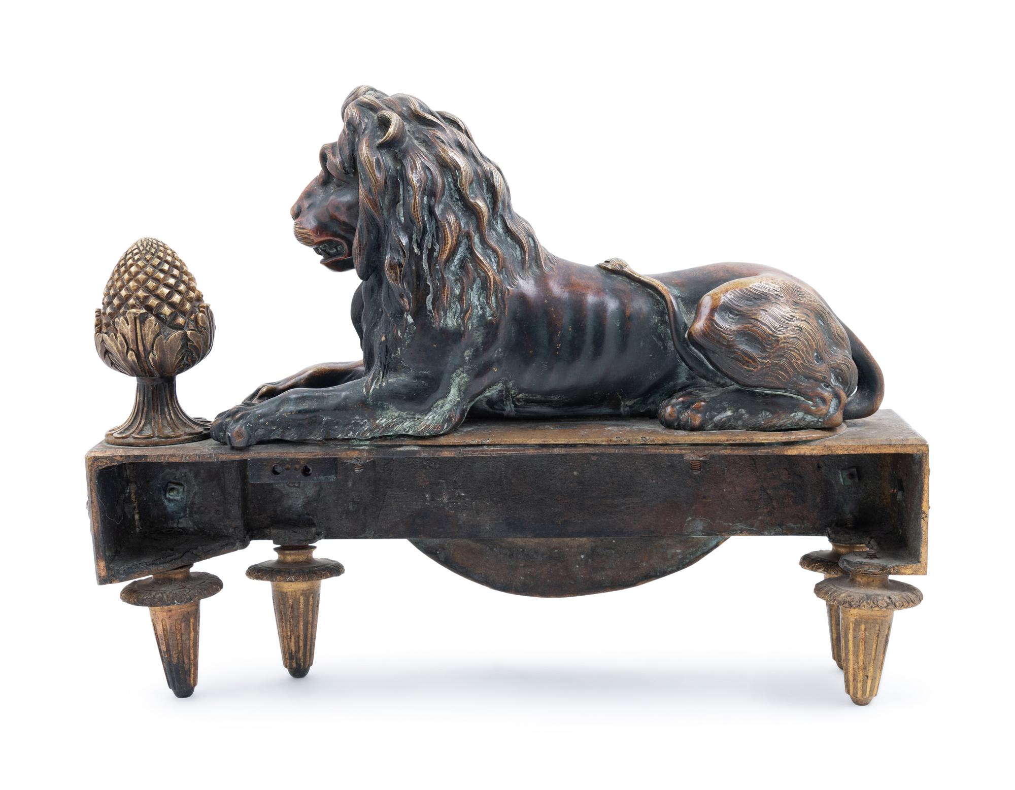 A Pair of Louis XVI Style Gilt Bronze Figural Chenets