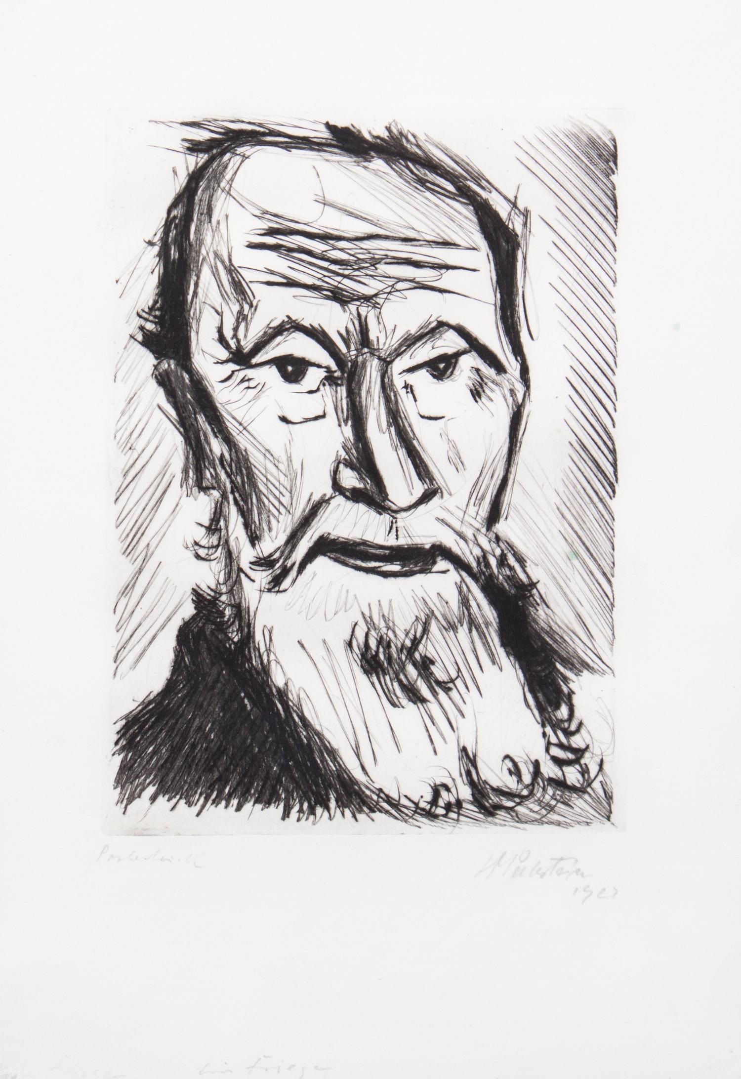 Max Pechstein, (German, 1881-1955), Ein Friese, 1923