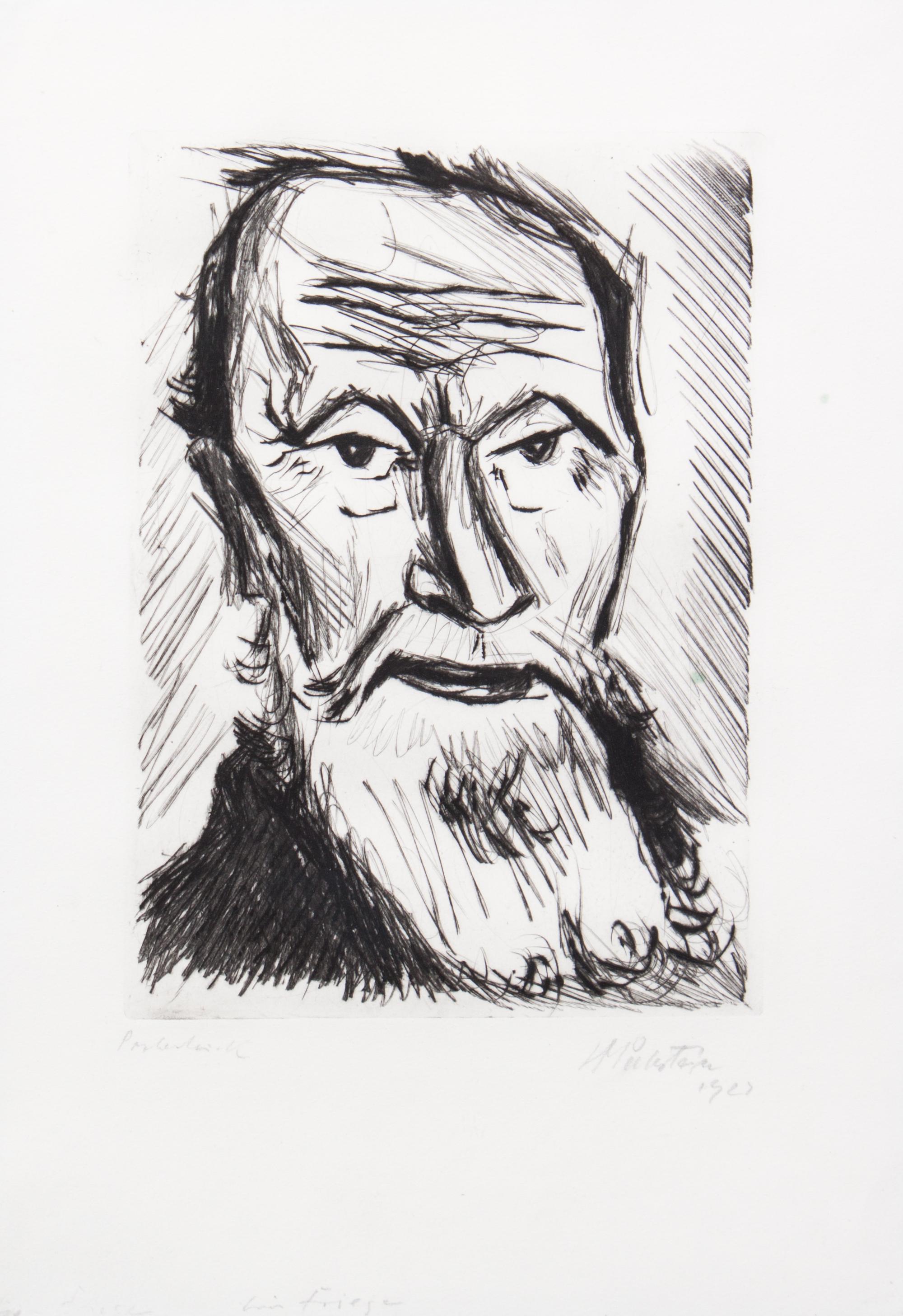 Max Pechstein, (German, 1881-1955), Ein Friese, 1923
