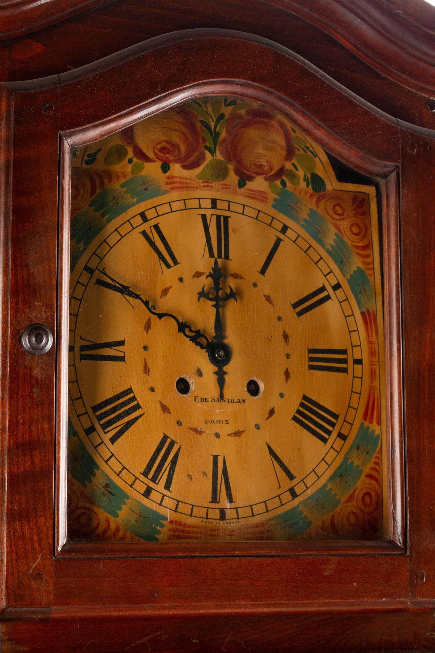 A French Provincial Walnut Longcase Clock — THE DIAL SIGNED F. DE GAINTILAN, PARIS