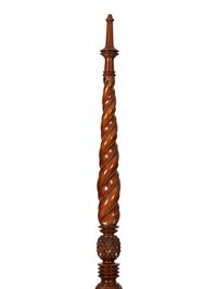 A Carved Mahogany Four Poster Bed