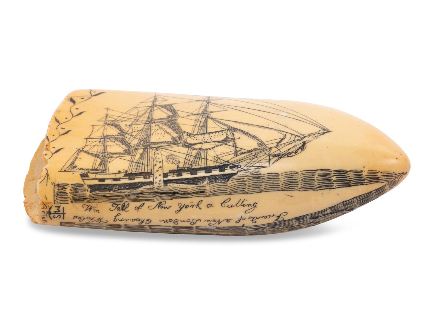 Five Faux Scrimshaw Teeth and Tusks