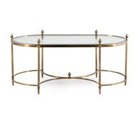 A French Gilt Metal and Glass Low Table