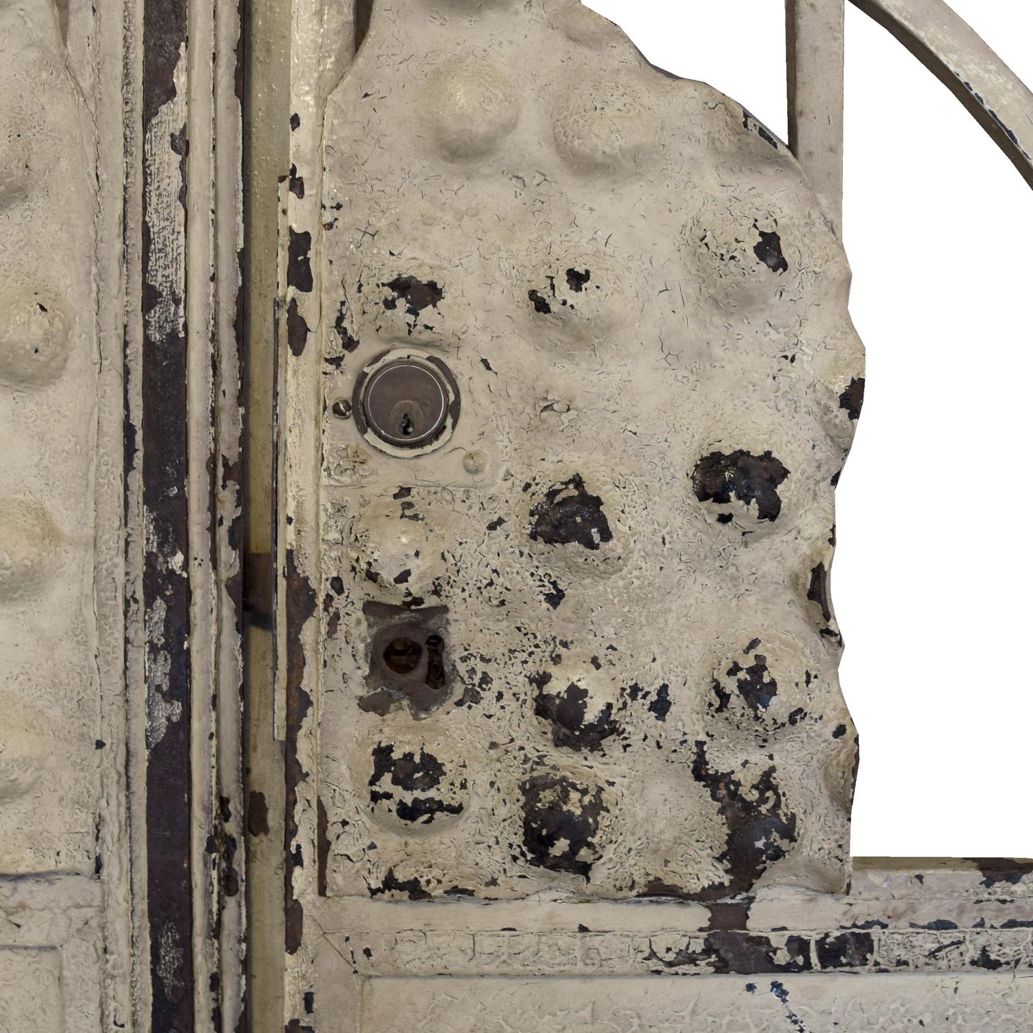 An Art Nouveau Wrought Iron Gate 93.5" W x 2" D x 98.5" H — Argentina, early 20th Century