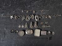 Group of Curio Jewelry and Silver Items