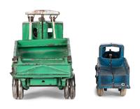 Two Arcade Painted Cast Iron Toy Trucks