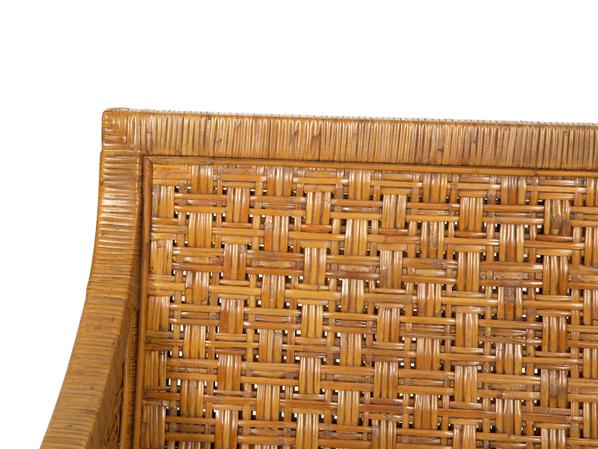 A Baker-McGuire St. Germain Rattan Lounge Chair