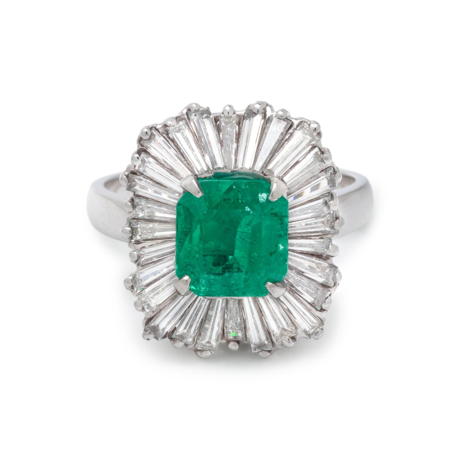 EMERALD AND DIAMOND CONVERTIBLE RING/PENDANT