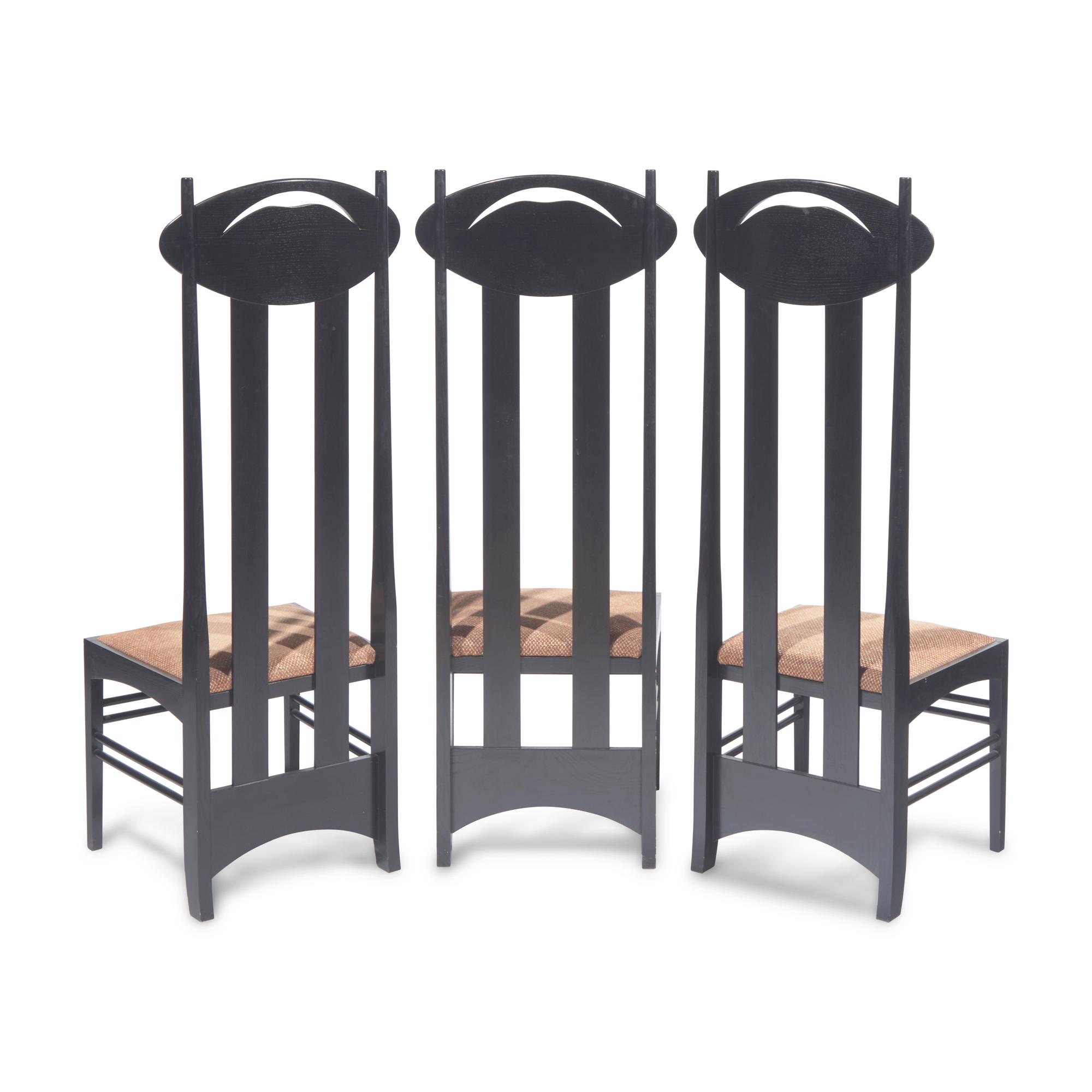 Charles Rennie Mackintosh (Scottish, 1868–1928) — Set of 14 Argyle Chairs Cassina