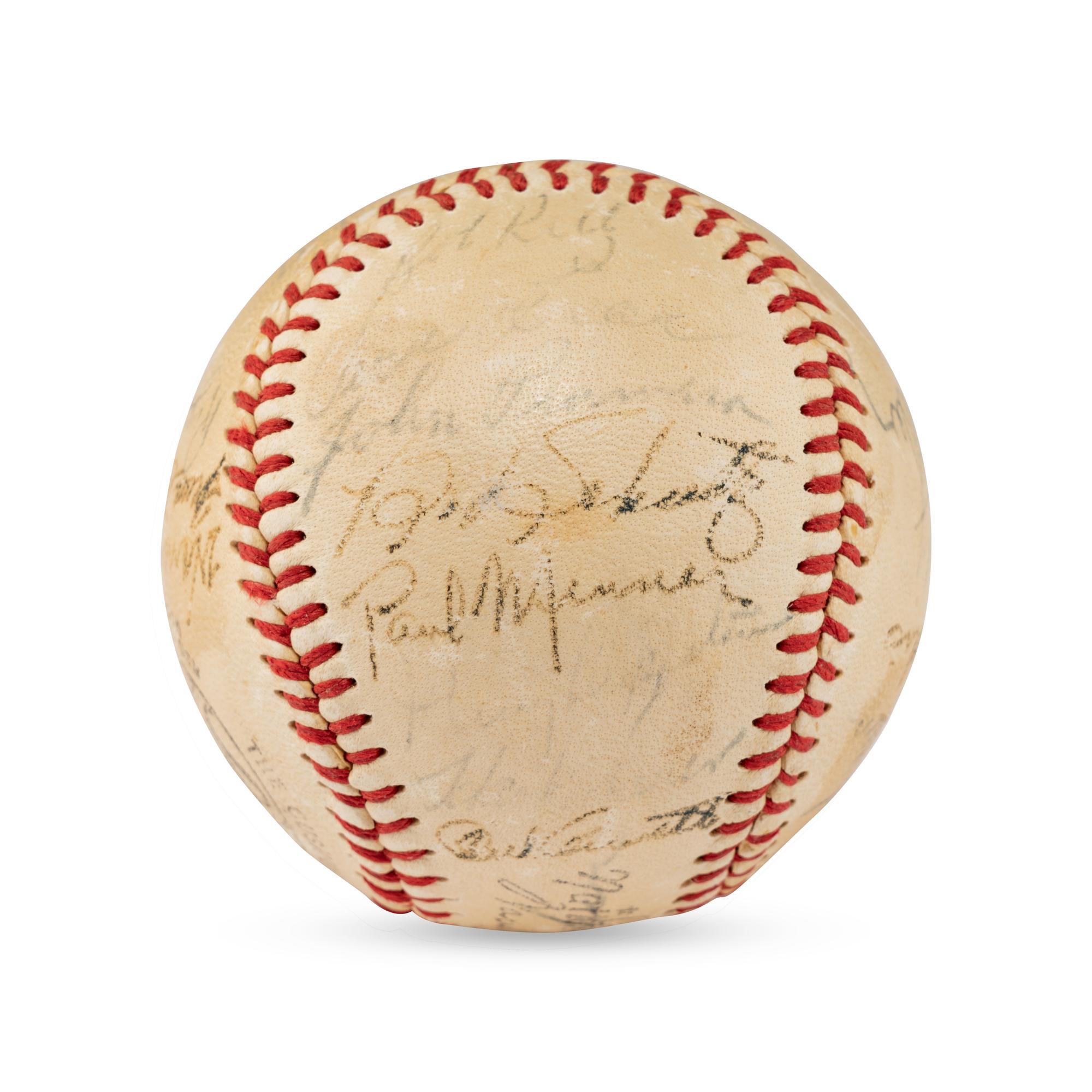 A 1952 Chicago Cubs Team Signed Autograph Baseball