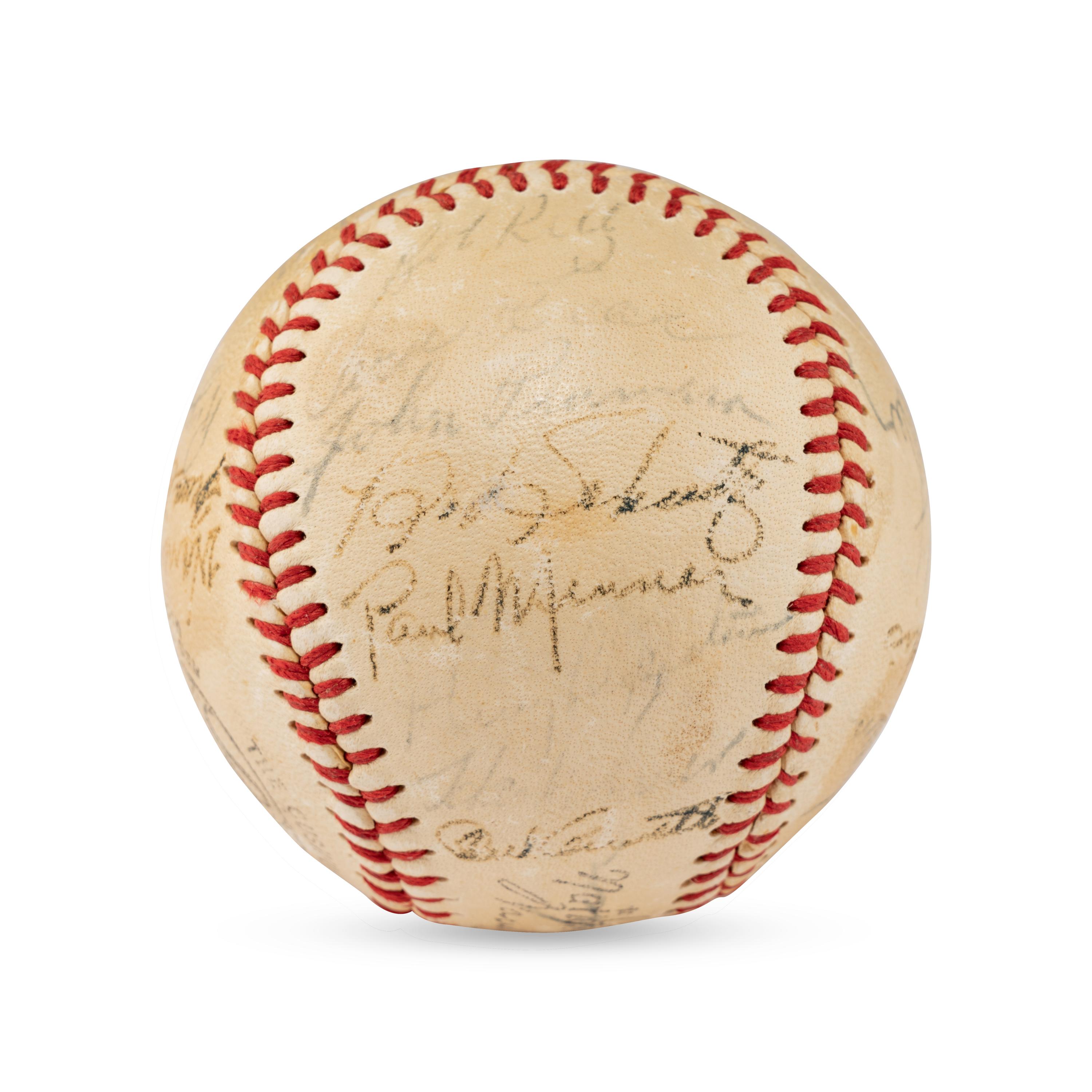 A 1952 Chicago Cubs Team Signed Autograph Baseball