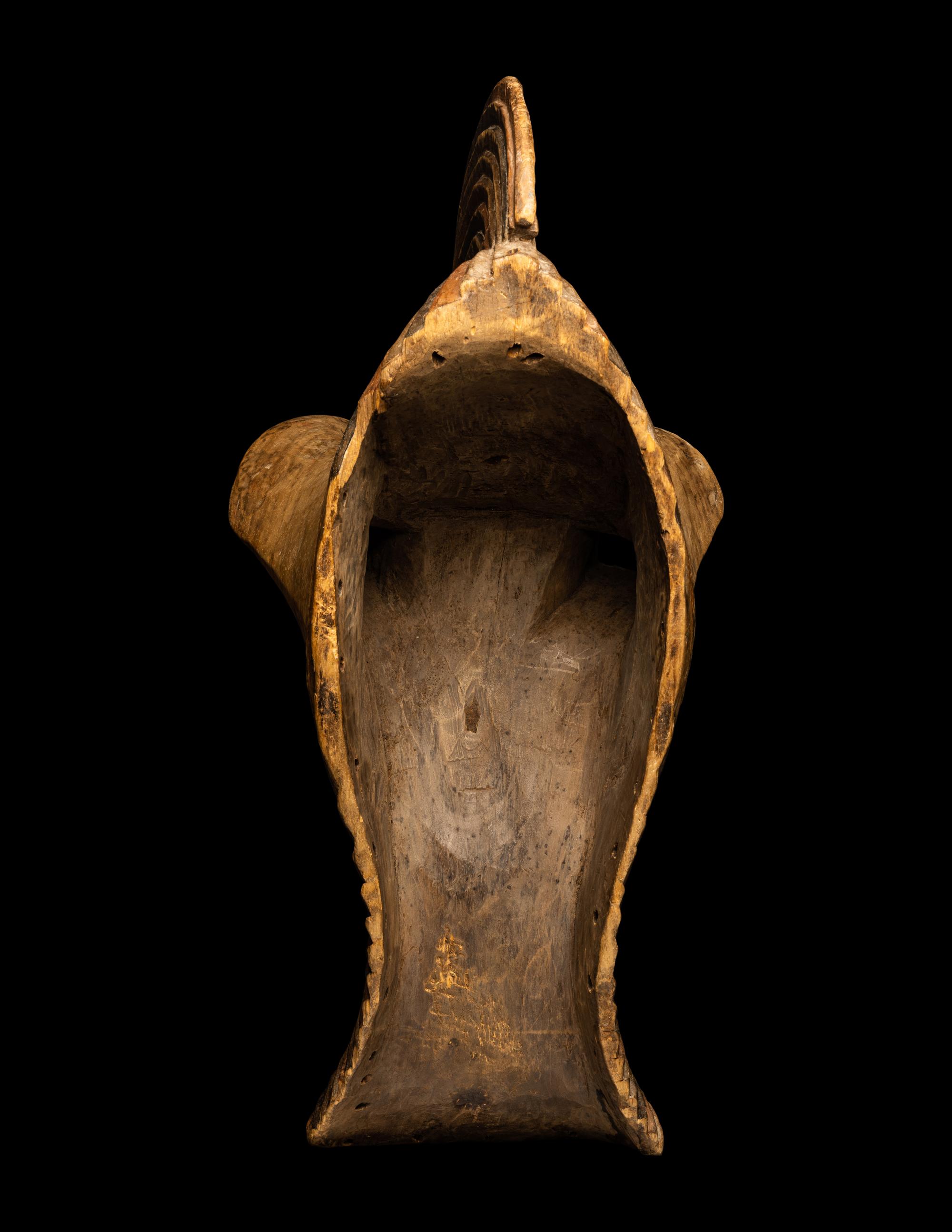 A Songye Wood Male Mask (Kifwebe)