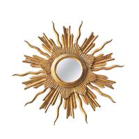 A Giltwood Sunburst Mirror 33.5" W x 2.5" D x 33.5" H — France, Circa 1920
