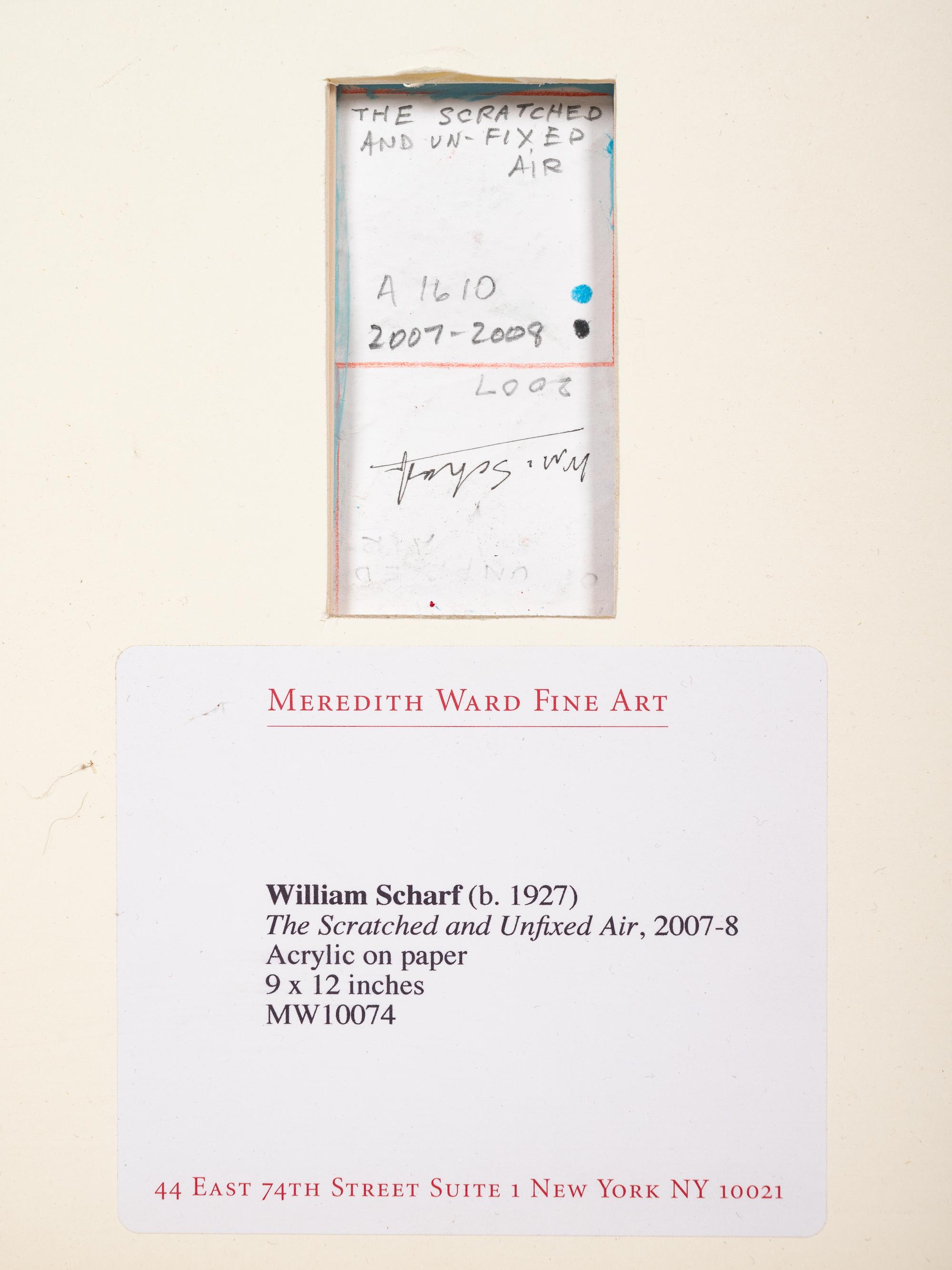 The Scratched and Unfixed Air, 2007-8 and They Thought Their Worlds of Each Other, 2008 (a pair of works)