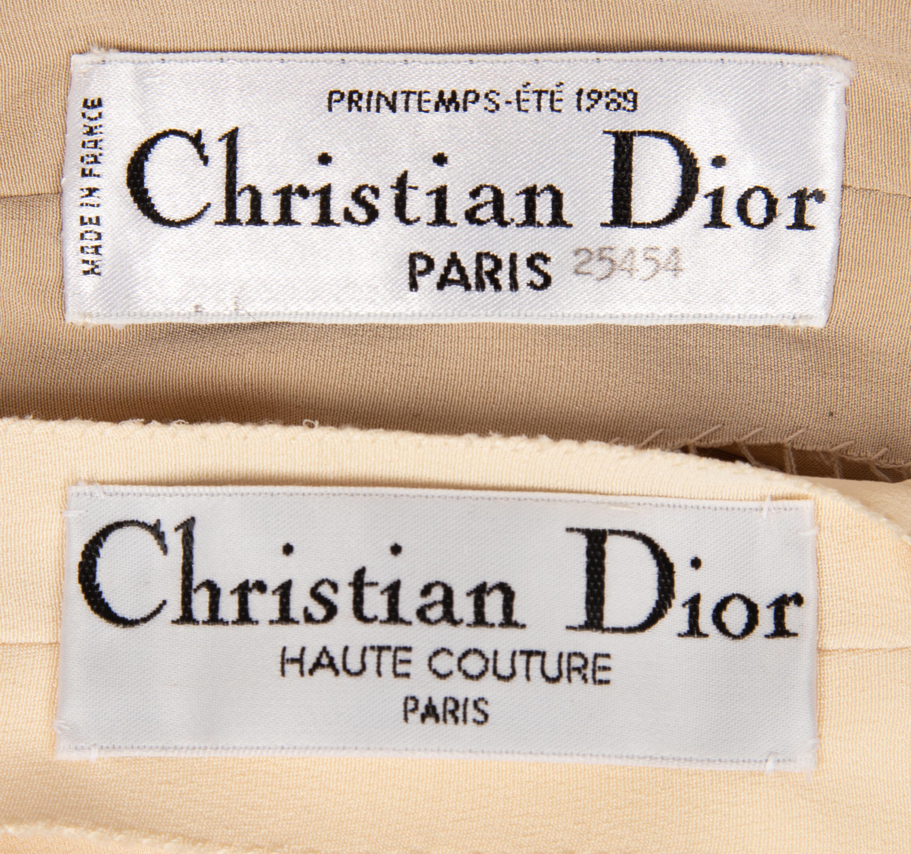 Two Christian Dior Haute Couture Items and Unlabeled Coat 1989 - 2012