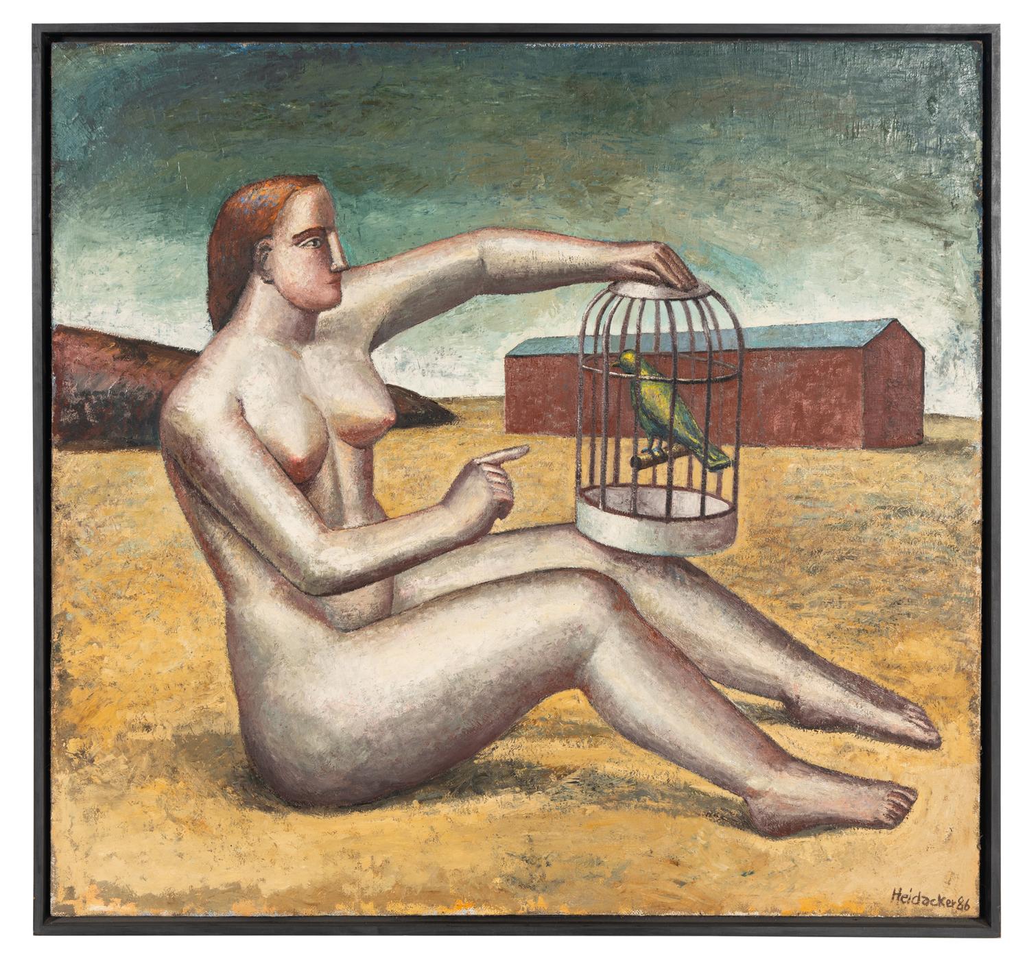 Woman with Birdcage, 1986