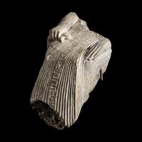 An Egyptian Limestone Fragment of a Seated Scribe