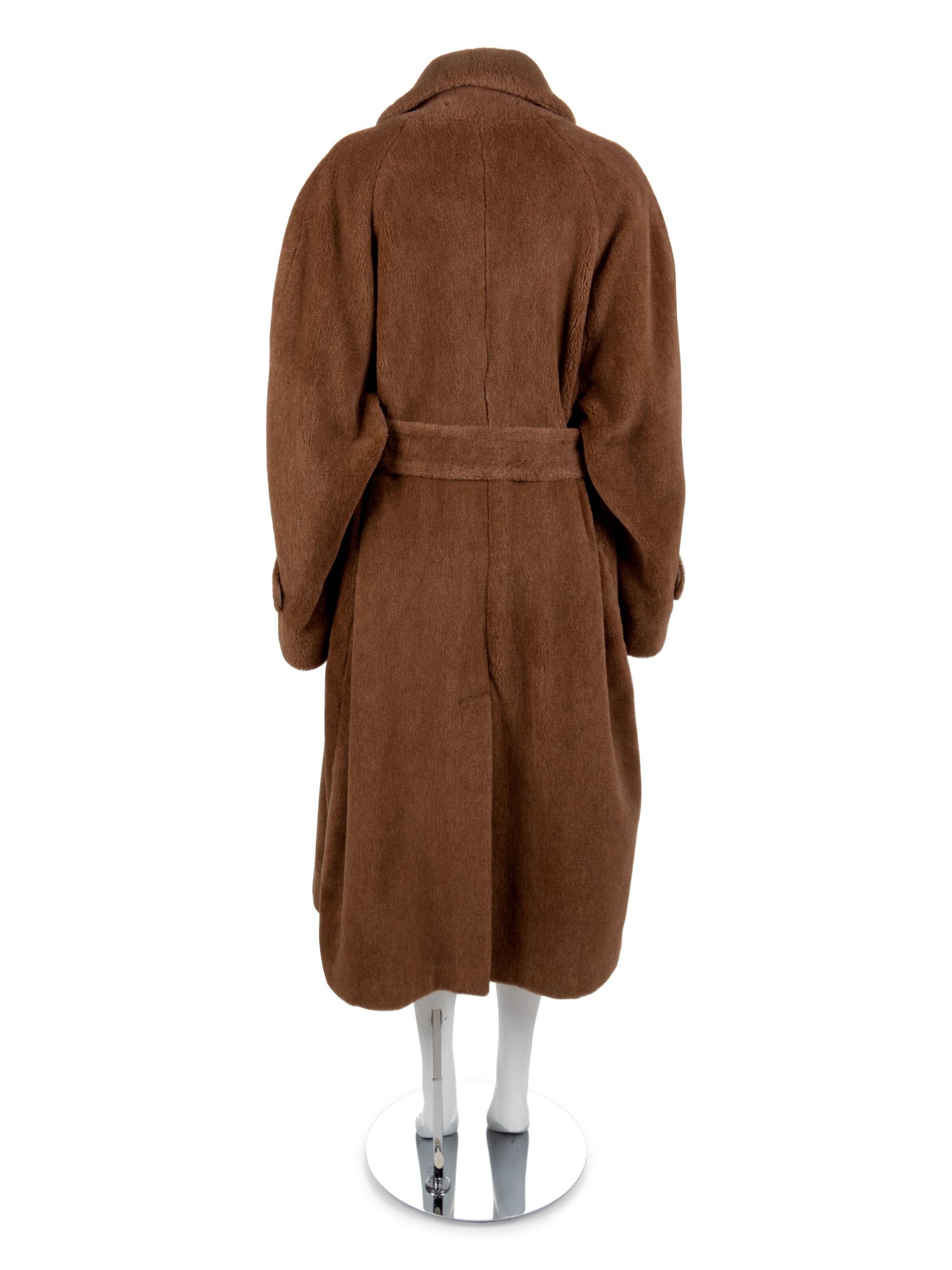 Men's Sulka Brown Alpca Coat, 1980-90s