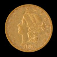 A United States 1873-S Liberty Head: Closed 3 $20 Gold Coin