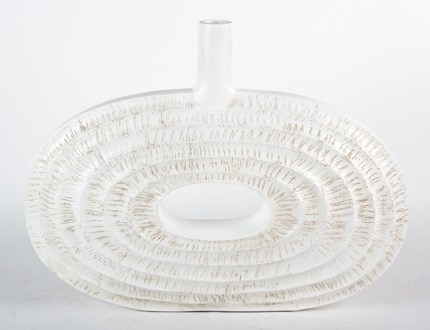 A Contemporary Elliptical Form Vase