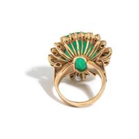 EMERALD AND DIAMOND RING