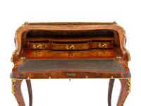 A Napoleon III Gilt Bronze Mounted Marquetry Bureau en Pente