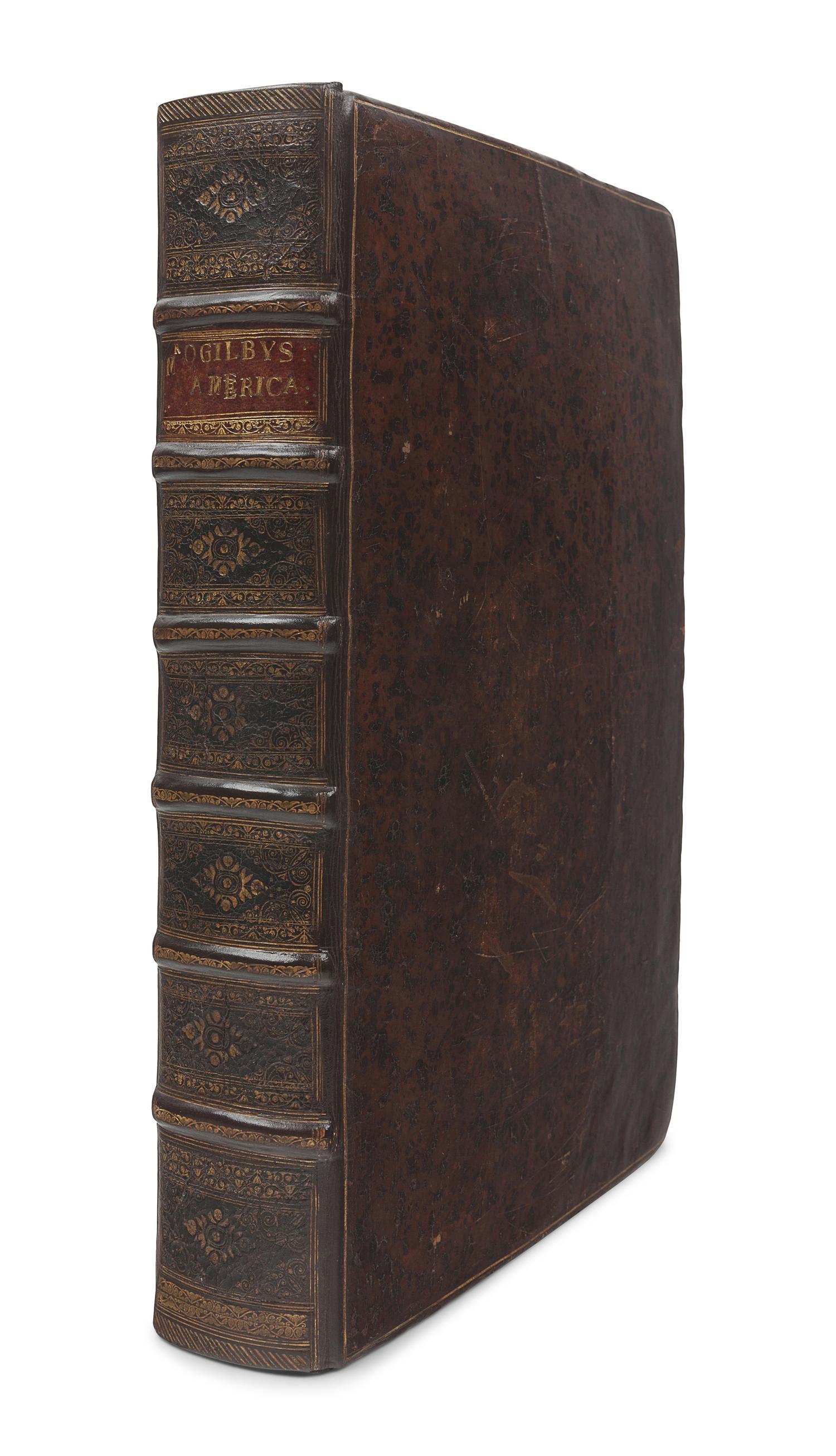 OGILBY, John (1600-1676), translator. [MONTANUS, Arnoldus (ca 1625-1683)]. America: being the latest, and most Accurate Description of the New World... Collected from most Authentick Authors, Augmented with later Observations, and Adorn'd with maps and Sculptures, by John Ogilby . London: Printed by the Author, 1671.
