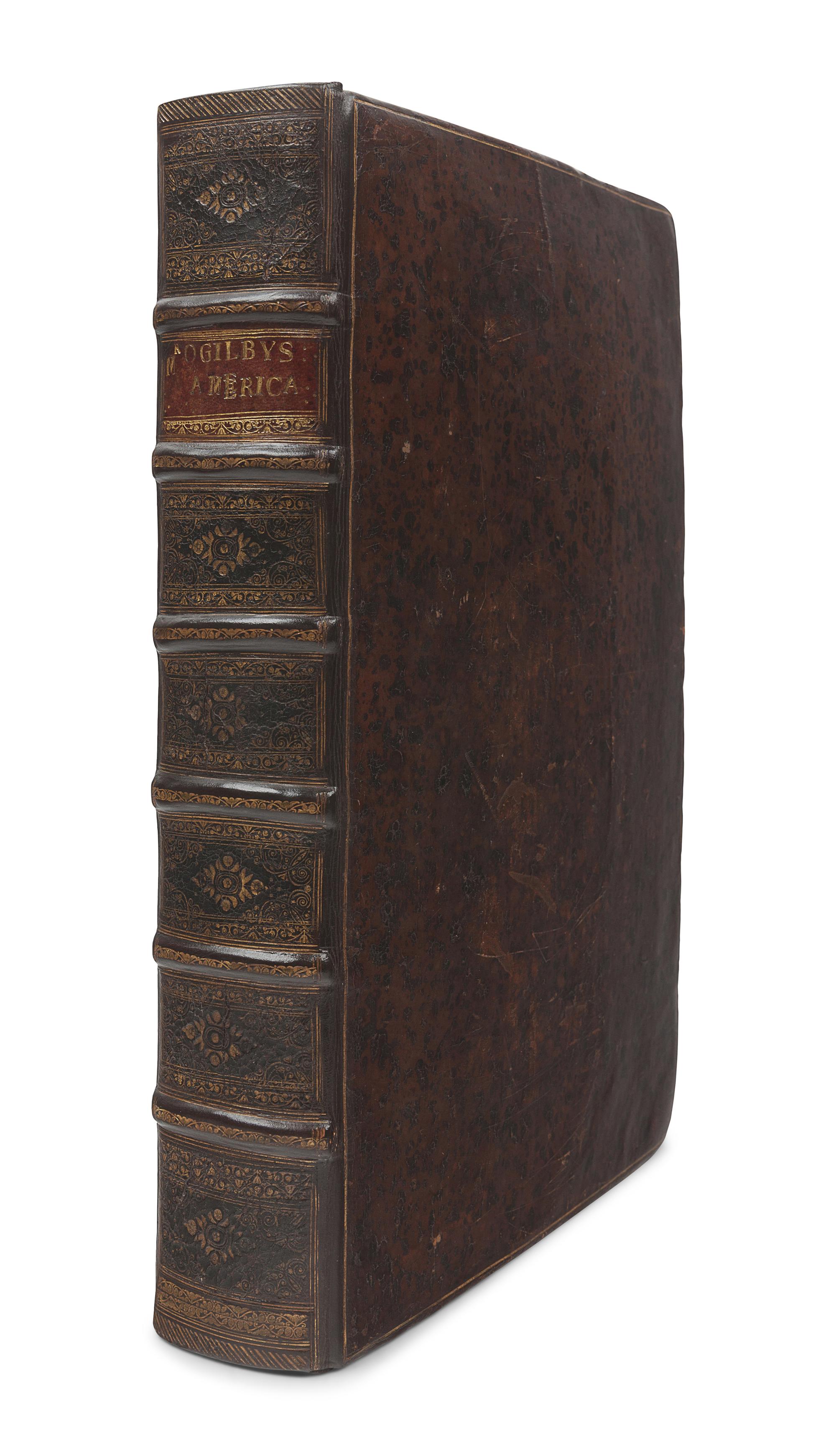 OGILBY, John (1600-1676), translator. [MONTANUS, Arnoldus (ca 1625-1683)]. America: being the latest, and most Accurate Description of the New World... Collected from most Authentick Authors, Augmented with later Observations, and Adorn'd with maps and Sculptures, by John Ogilby . London: Printed by the Author, 1671.