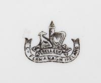 A Partial Belleek Cone Tea Service, Width of tray 17 1/2 inches.