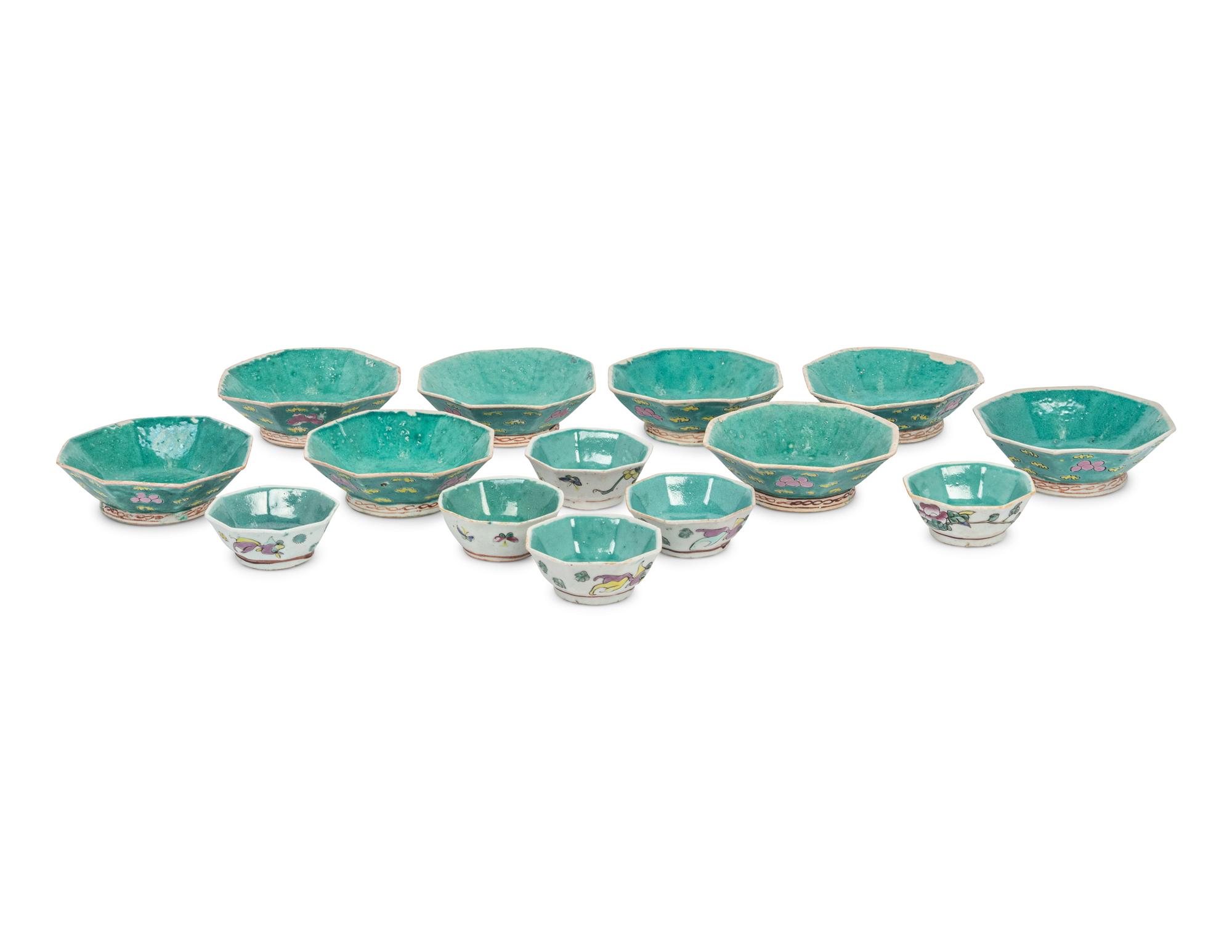 72 Chinese Famille Rose Porcelain Wares