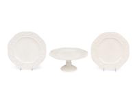 Three Mottahedeh Chalkware Dessert Service Articles