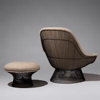 Lounge chair and ottoman (models 1715 and 1907) Knoll, USA, 1966 / 1980