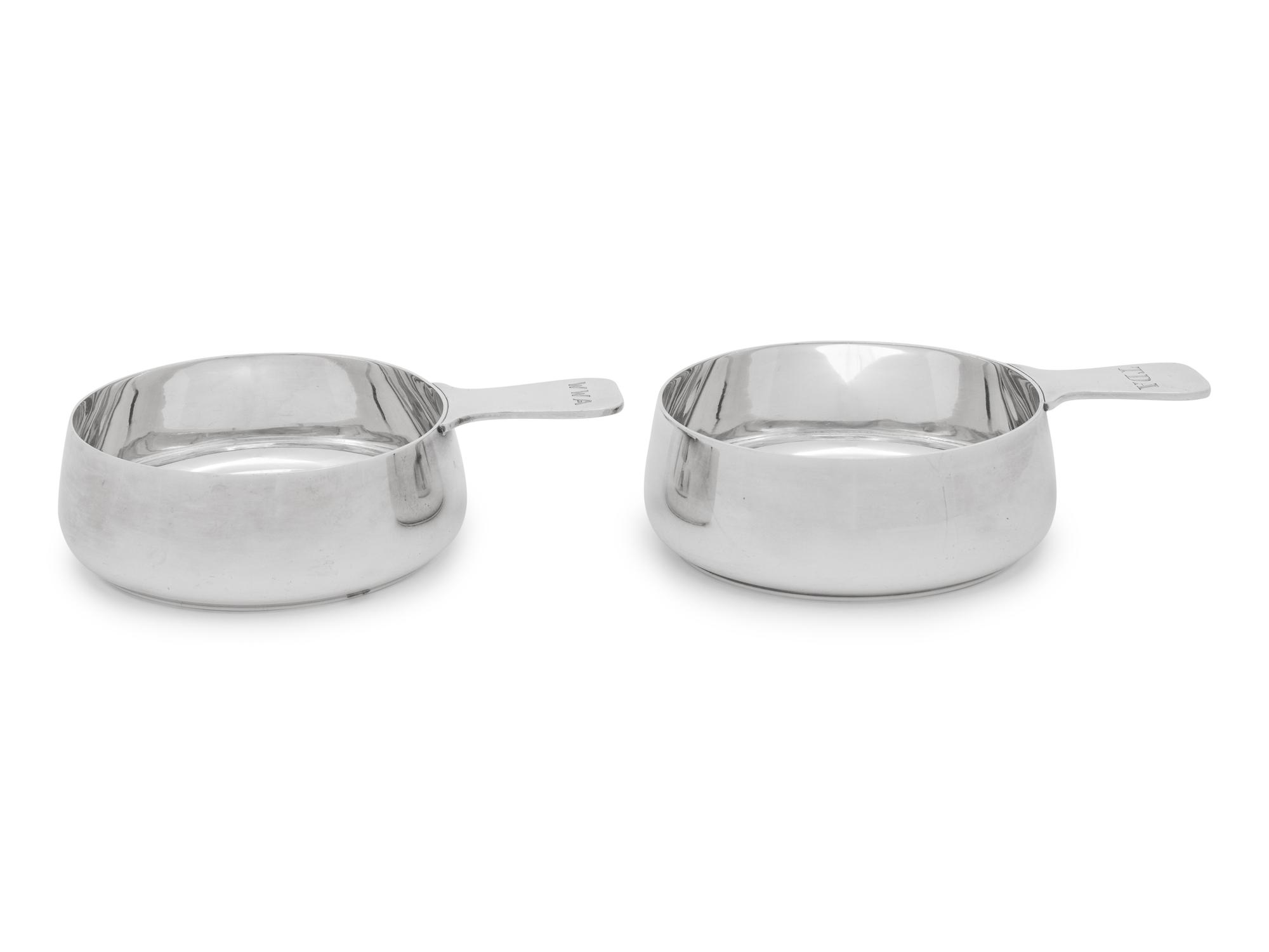 A Pair of Tiffany and Co. Silver Porringers