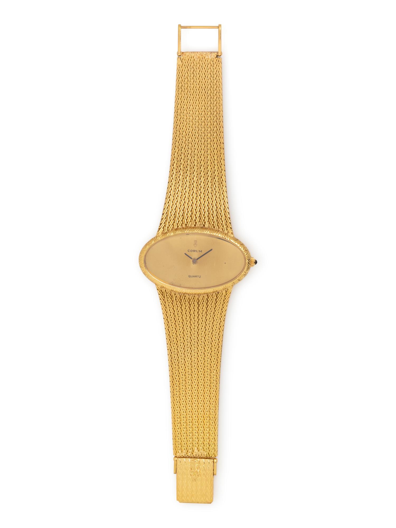 CORUM, 18K YELLOW GOLD REF. 27102 WRISTWATCH