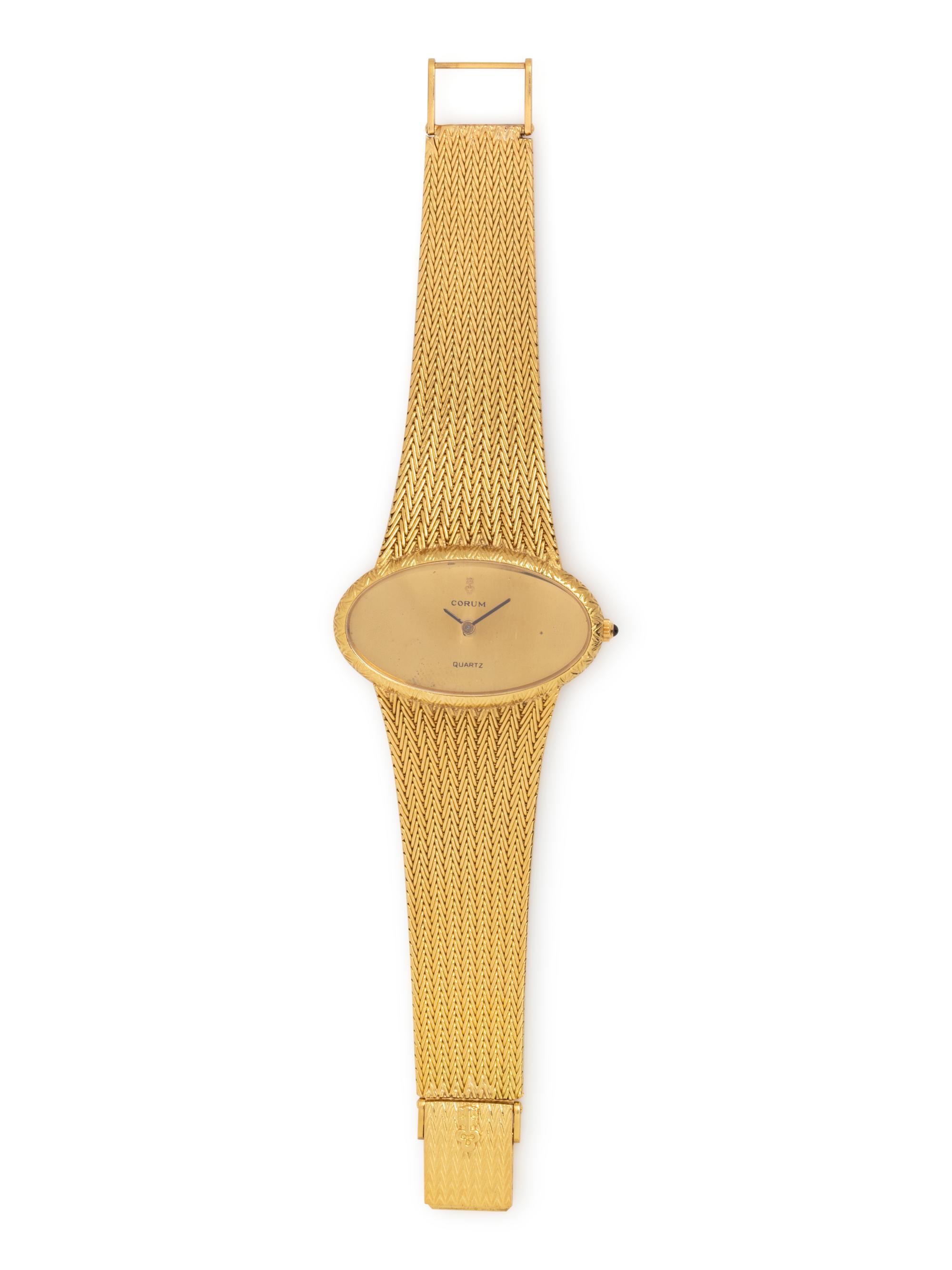 CORUM, 18K YELLOW GOLD REF. 27102 WRISTWATCH